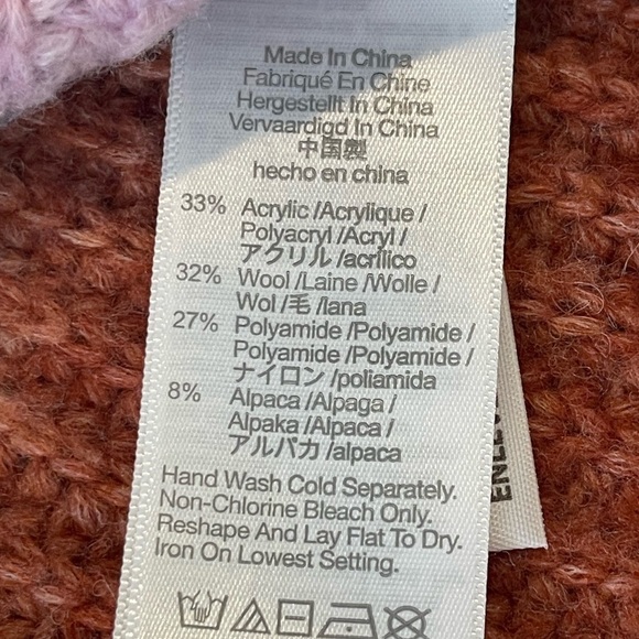 Madewell Space-Dyed Button Shoulder Crew Neck Knit Sweater, Multicolored, Small - Picture 7 of 16